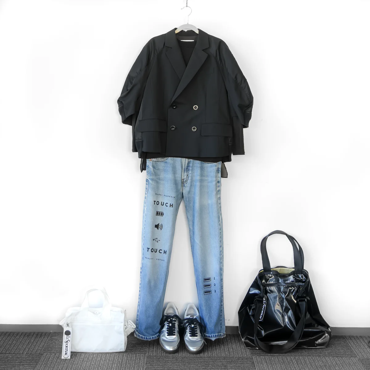 バイク ボストン（ノウム）＆イージー エディターズ トート（オボロ）を使用したペア持ち具体例