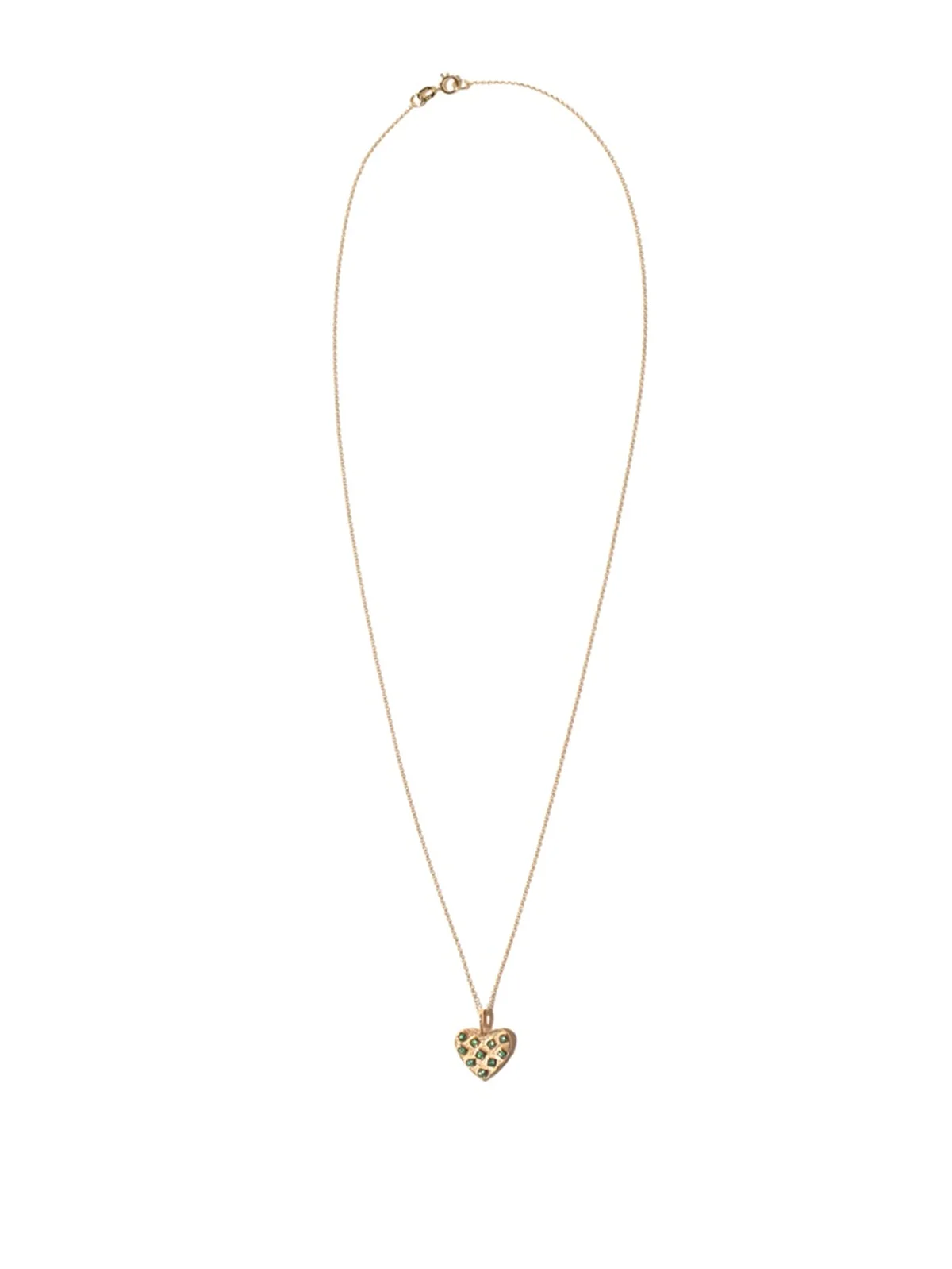 エメラルドがちりばめられて。ギリシャ発フォティーニ・サルーリの個性派ハートネックレス