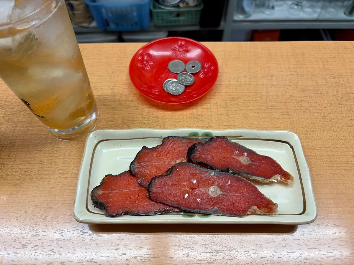 酒の丸善の自家製鮭とばの画像