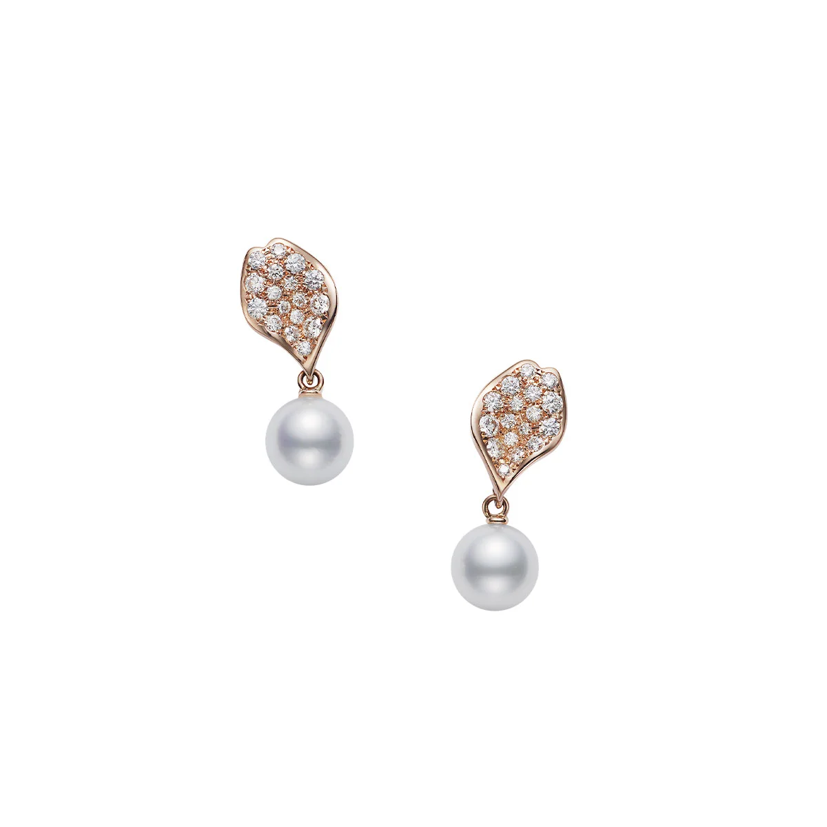 MIKIMOTO ミキモト レ ペタル プラス ヴァンドーム ロゼ イヤリング