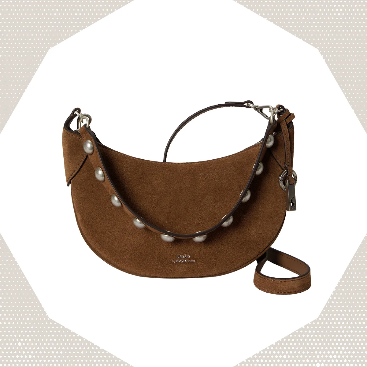 ポロ ラルフ ローレンの「Polo ID スエード ミニ スタデッド バッグ」