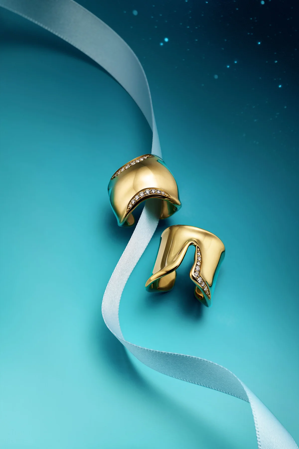 ティファニー エルサ・ペレッティ ボーン リングとスプリット リングにダイヤモンドの新作