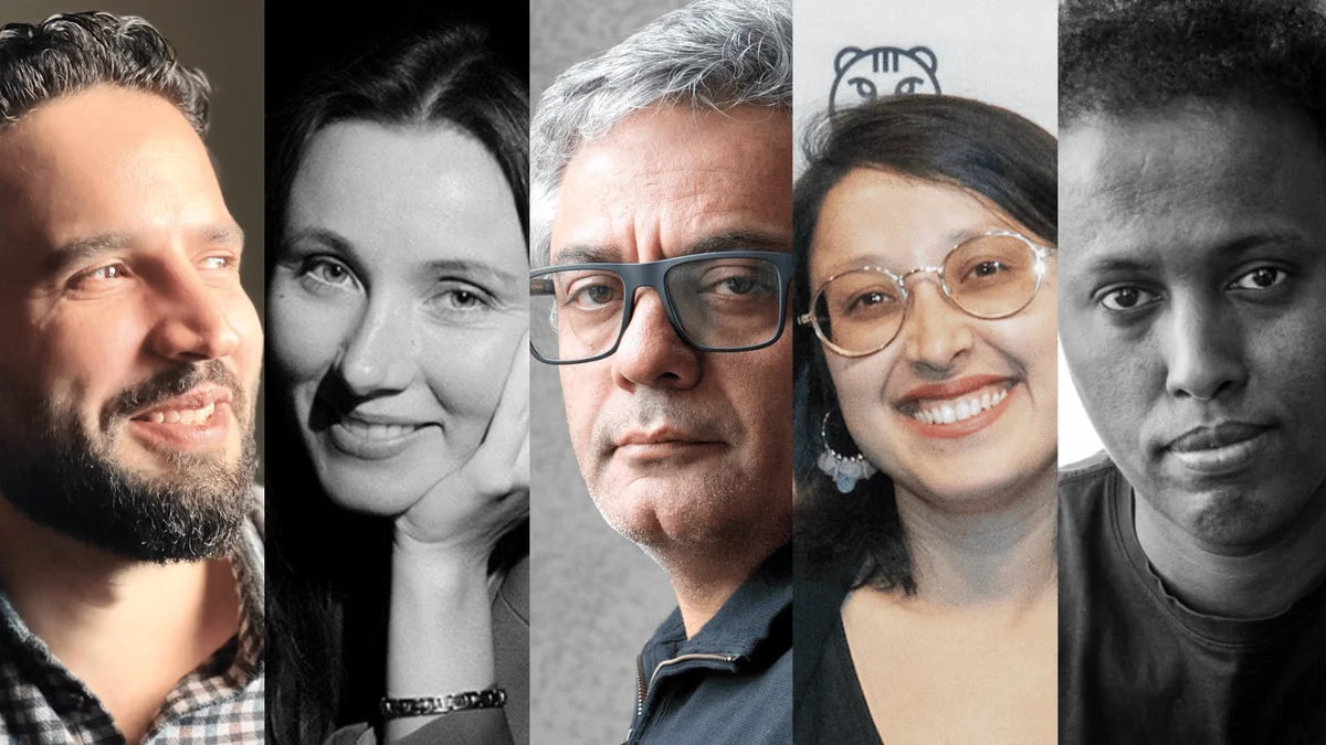 2025年の第54回ロッテルダム国際映画祭で上映された５作品の監督たち