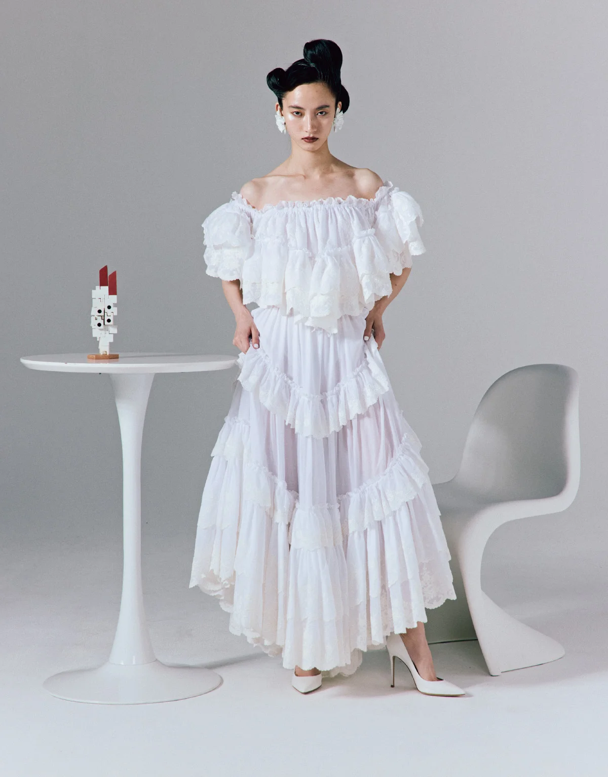 クロエのティアードドレス