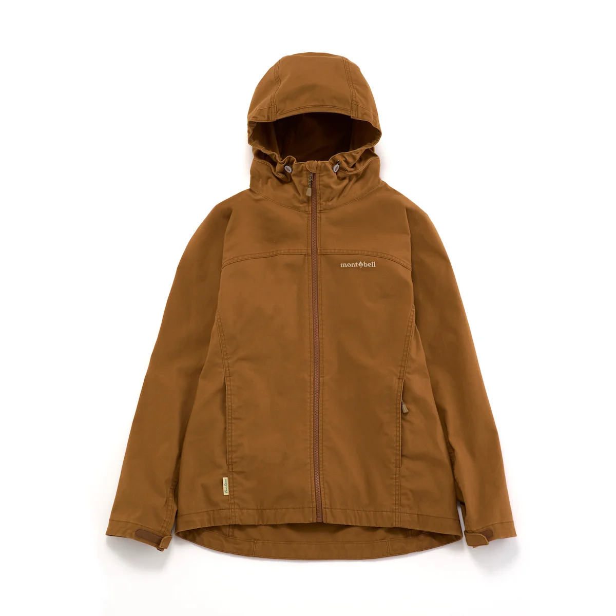 モンベルのコアスパン ウォッシュアウト パーカの正面