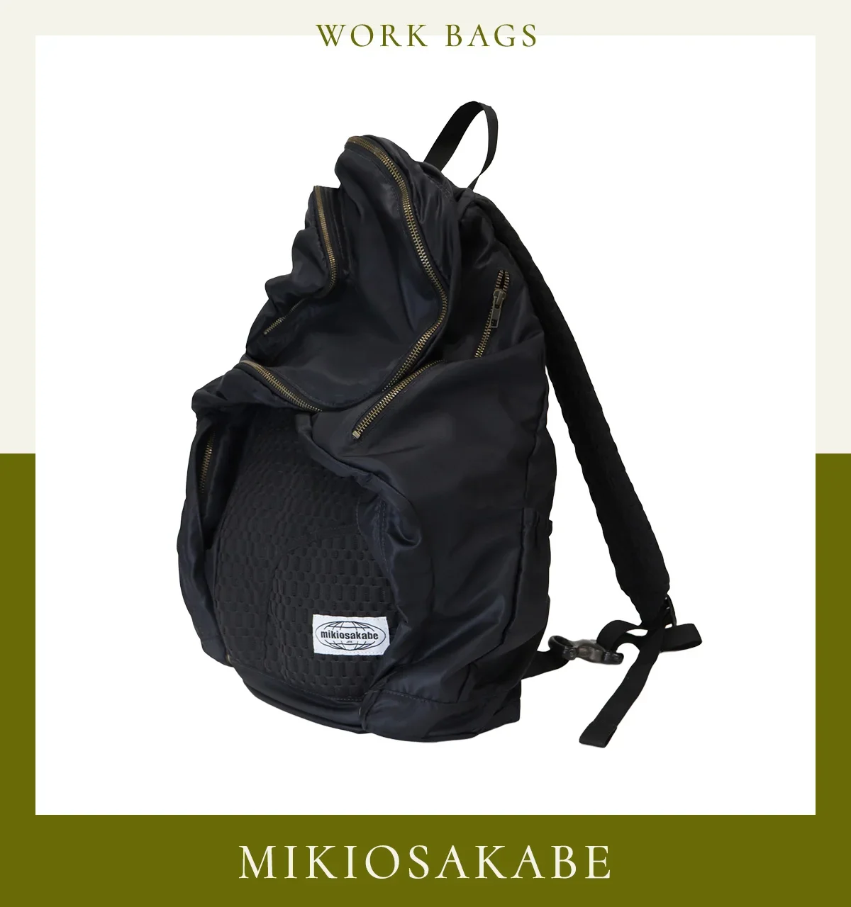 ミキオサカベ　バックパック〈H47×W28×D12.5cm〉￥47,300