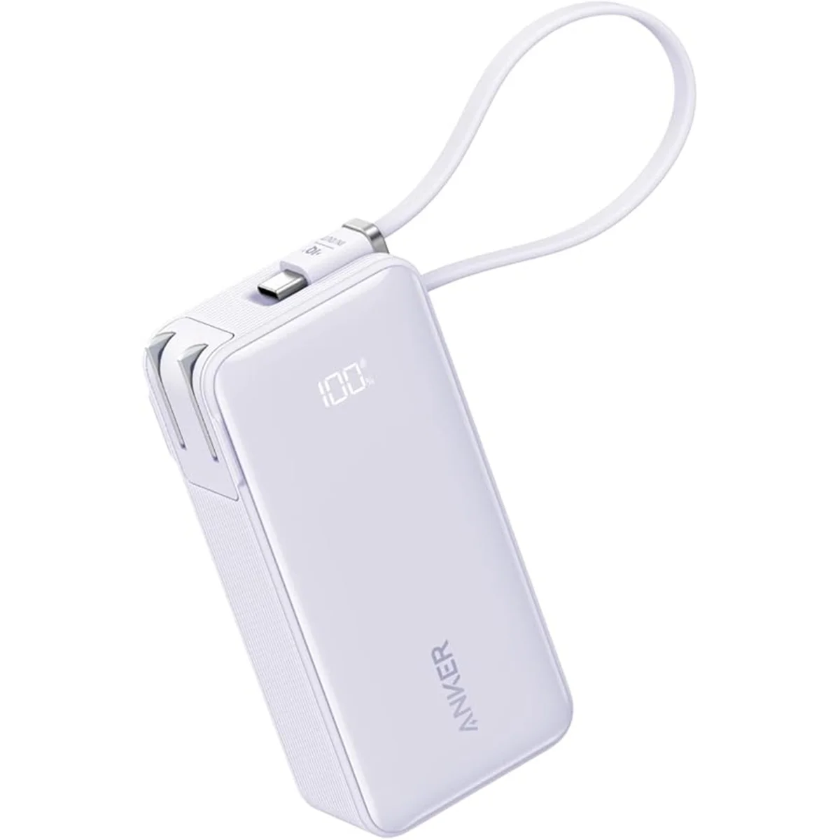 Anker Power Bank (10000mAh, Fusion, Built-In USB-C ケーブル) 