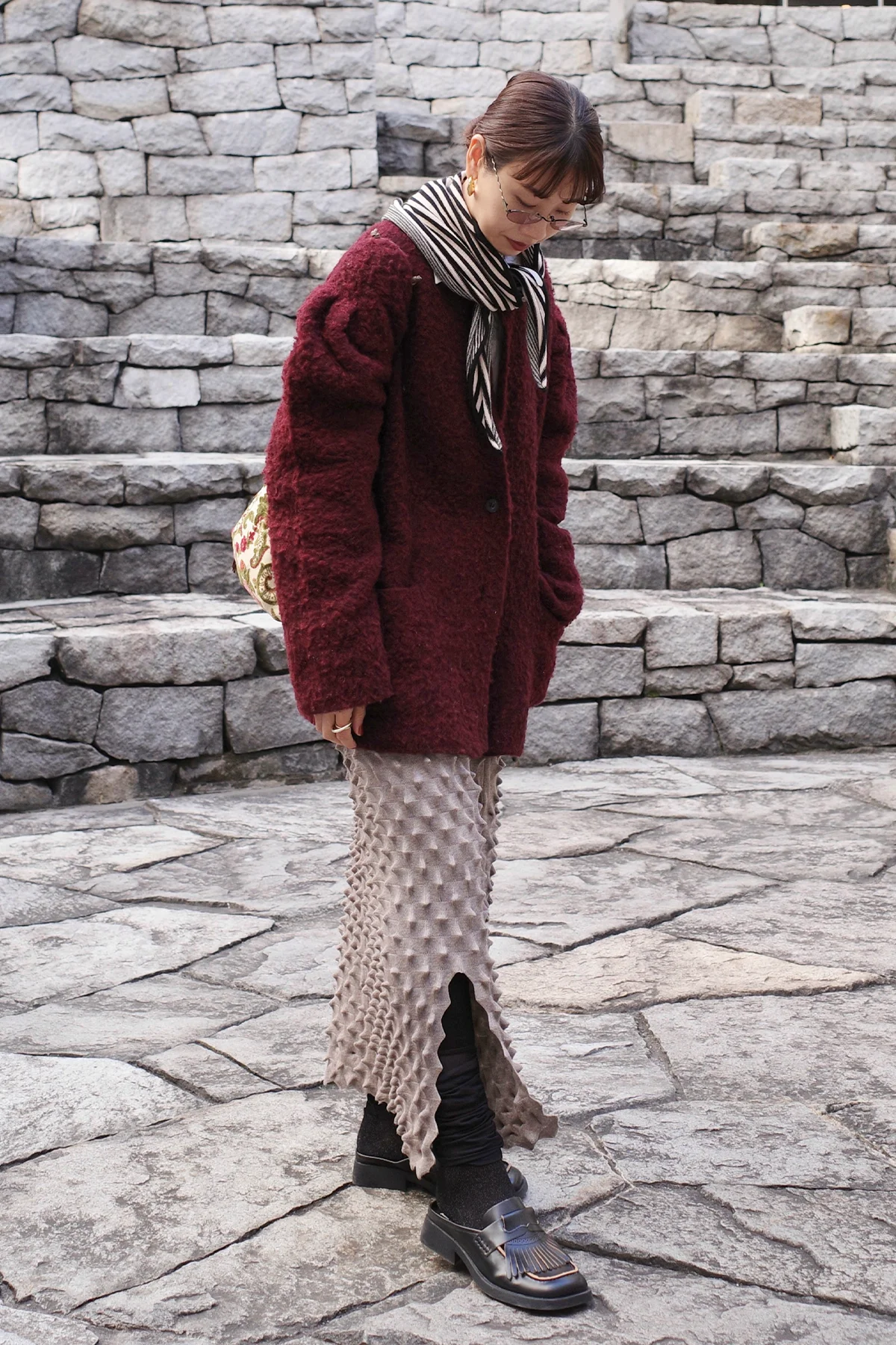 おしゃれな人の防寒ルック　防寒　オープン セサミ クラブ　open sesame club