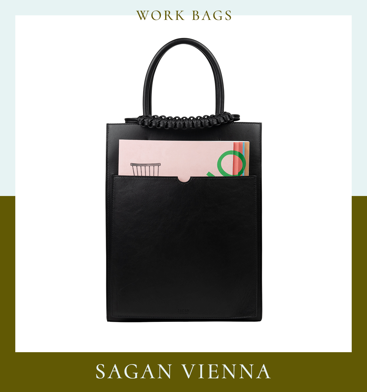 2025年秋冬バッグ 黒トートバッグ おしゃれ おすすめ レディース 通勤 サガン ヴィエンナ 〈H36×W28×D13.5cm〉¥201,300