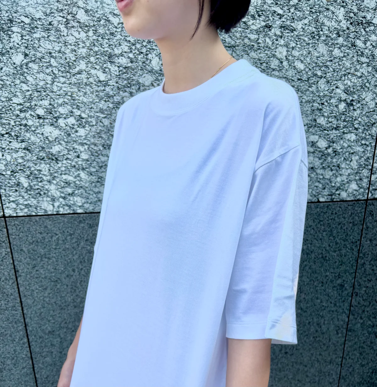 ATON エイトン Tシャツ トップス SPURSHOP シュプール　フライス編みの幅広の襟ぐり　
