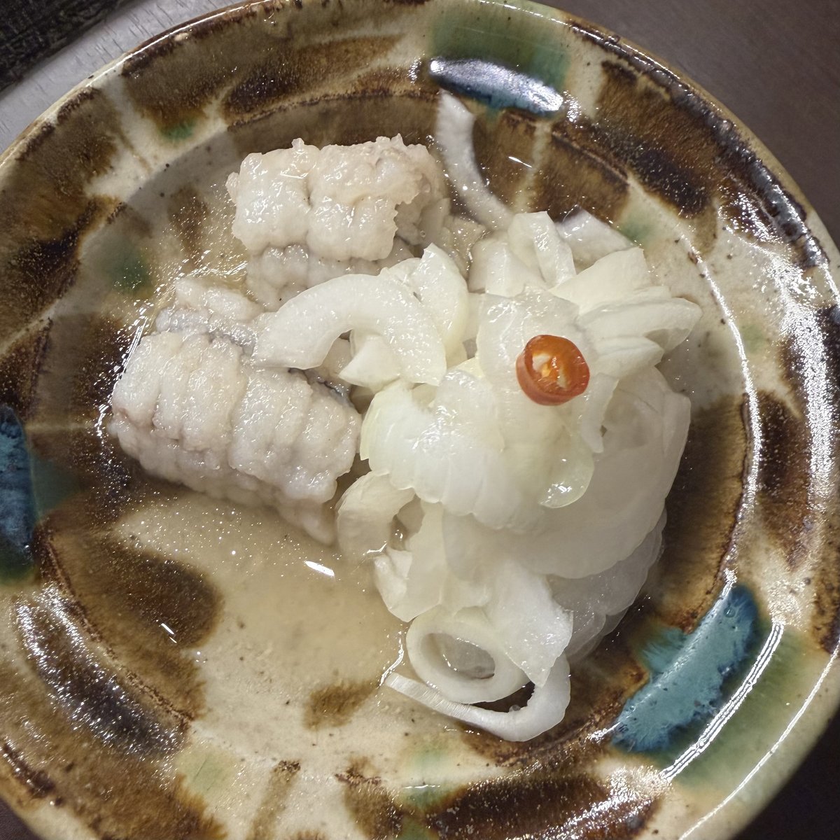 【明石・立ち呑みたなか】のハモの南蛮漬けの画像