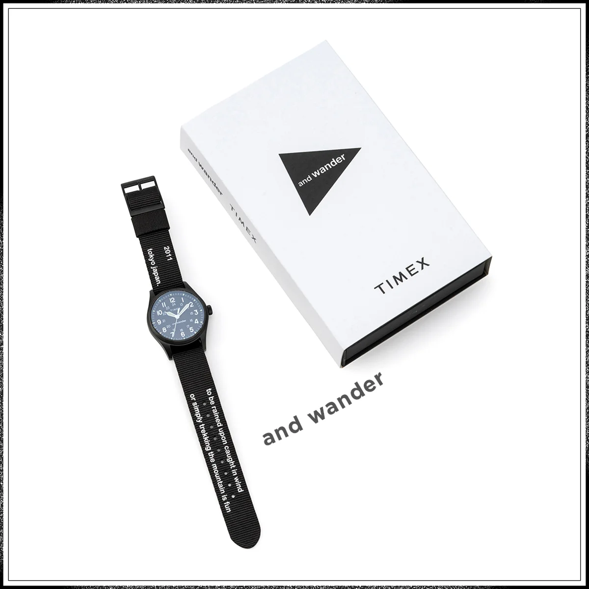 腕時計「TIMEX × and wander EXPEDITION NORTH FIELD POST SOLAR」 タイメックスとアンドワンダーのコラボレーションアイテム