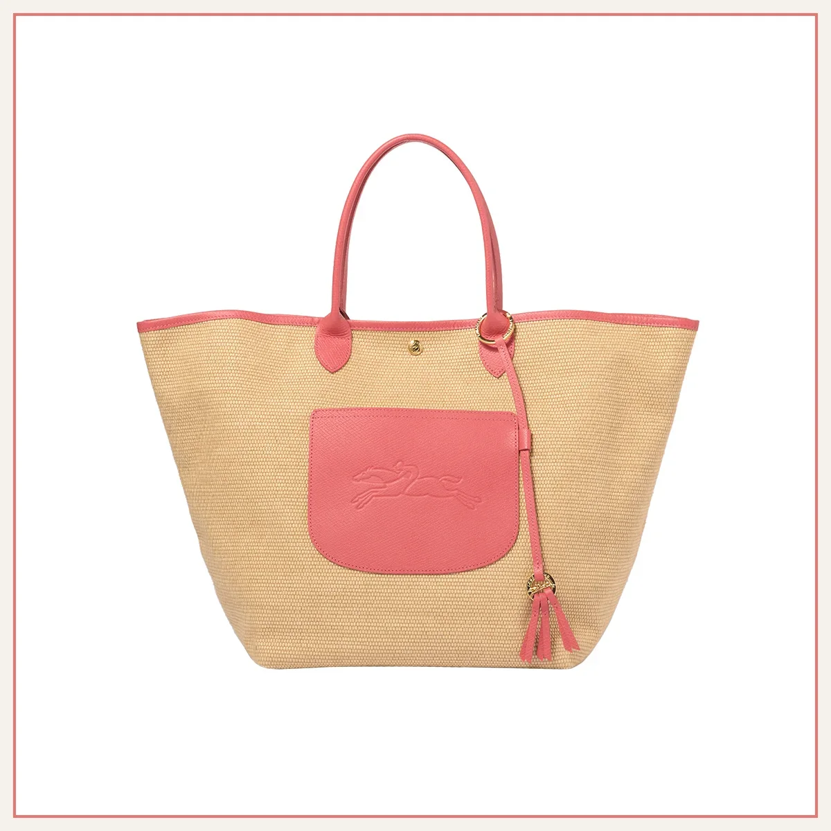 バッグ　ロンシャン　LONGCHAMP　トートバッグ　「ル パニエ プリアージュ®」バスケットバッグL〈H35×W28×D20cm〉¥77,000