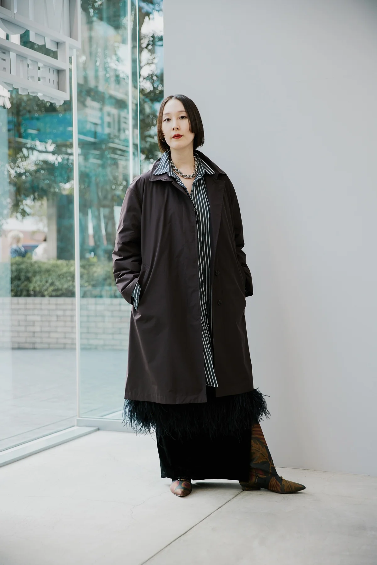 MUJI Labo ダウンライナー付き撥水ステンカラーコート