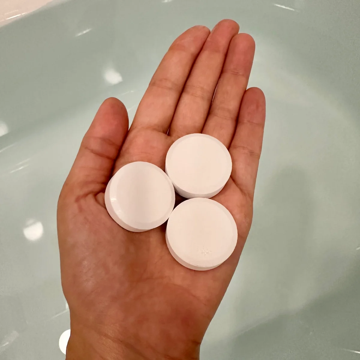 無印良品のおやすみ前の薬用重炭酸タブレットの中身