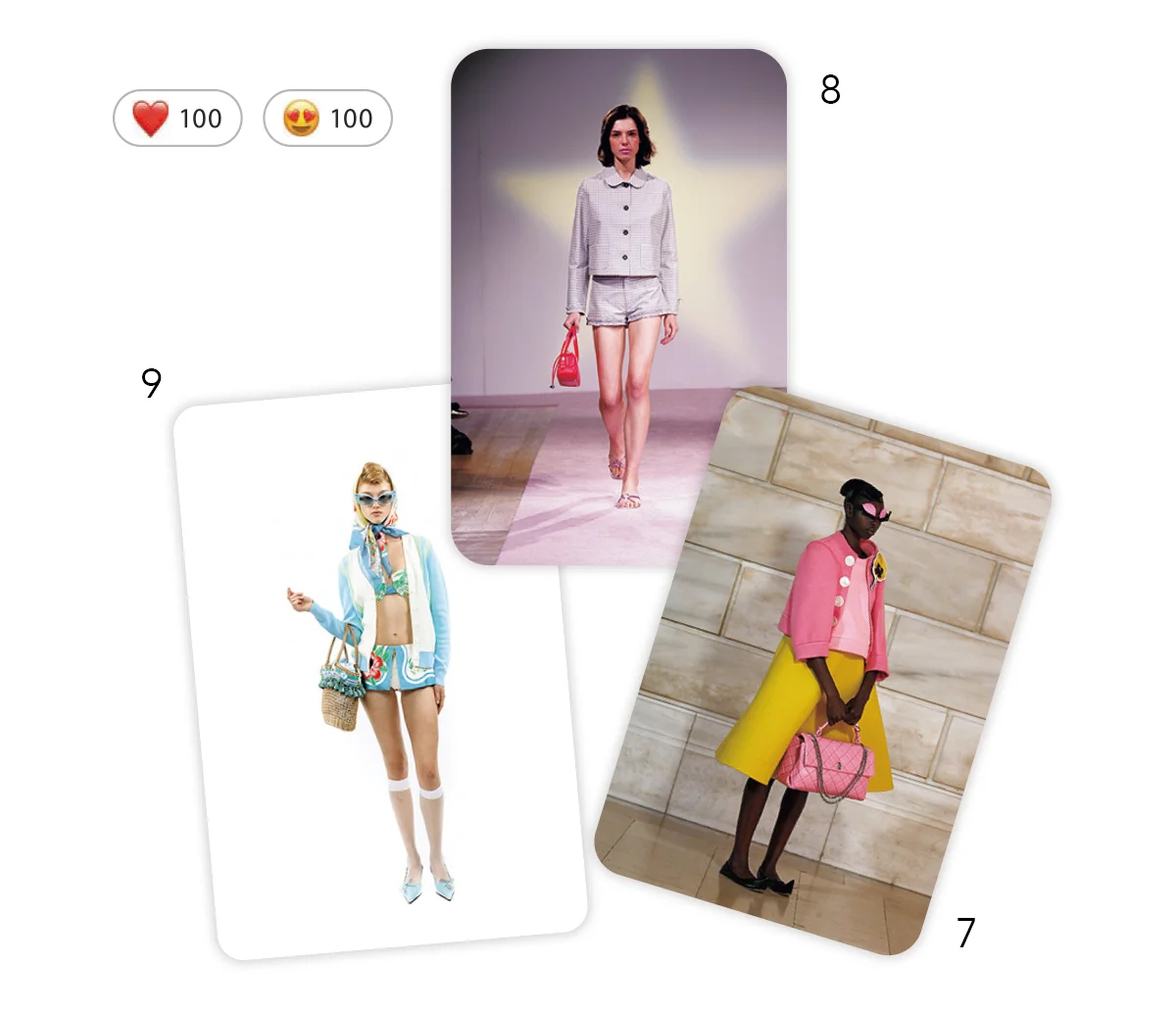 7. MARC JACOBS 8. SANDY LIANG 9. ANNA SUI