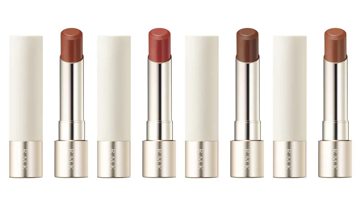 RMK デューイーメルト リップカラー 左から/11、12、13、EX-05 各¥4,180(セット価格)/レフィル 各¥3,080/リップカラーケース ¥1,100〈2026年1月9日発売〉※E