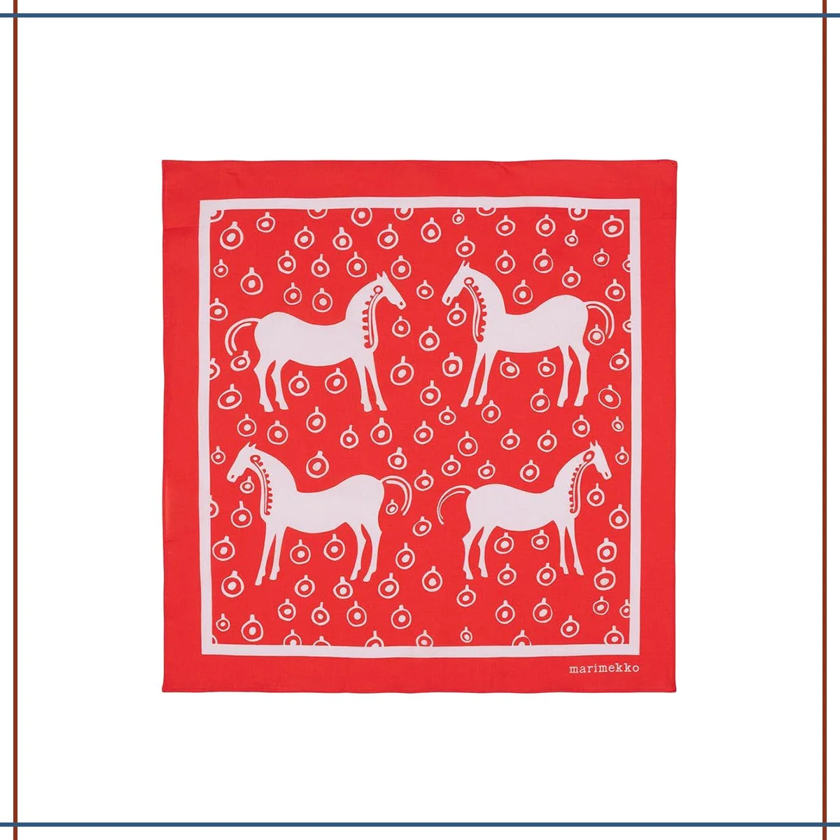 2026年の干支「午」モチーフ小物　マリメッコのスカーフ￥9,240