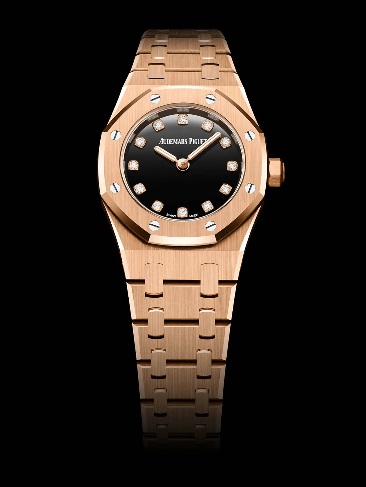 「ロイヤル オーク ミニ」ウォッチ〈PG、ダイヤモンド、ブラックオニキス、クォーツ、ケース径23mm〉¥6,325,000