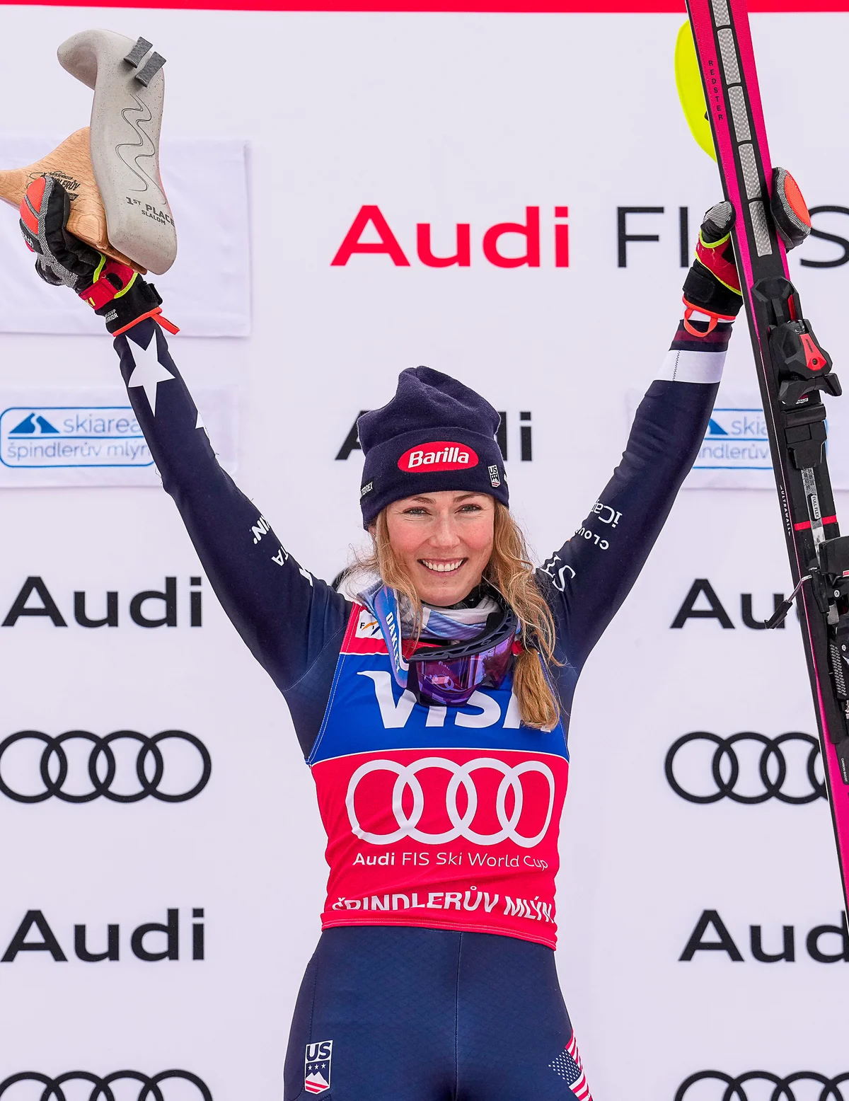 アメリカ代表アルペンスキー女子のミカエラ・シフリン選手