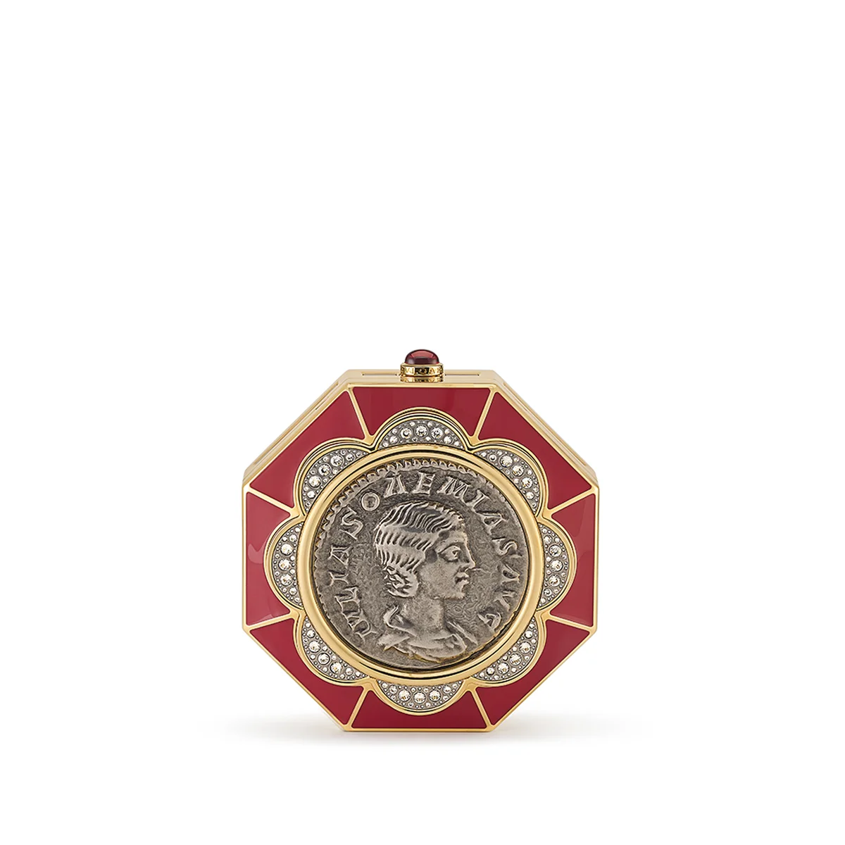 「モネーテ」ミノディエール Mサイズ〈真鍮、アルミニウム、レッドクリスタル、ジルコニアストーン、エナメル〉¥2,629,000