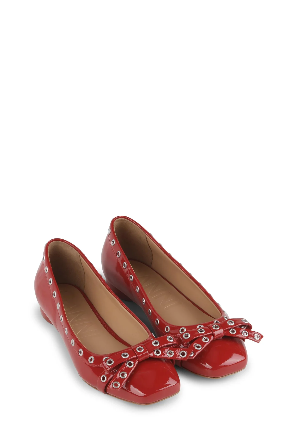 GANNI 新アイコン EYELET BOW BALLERINA FLATが発売