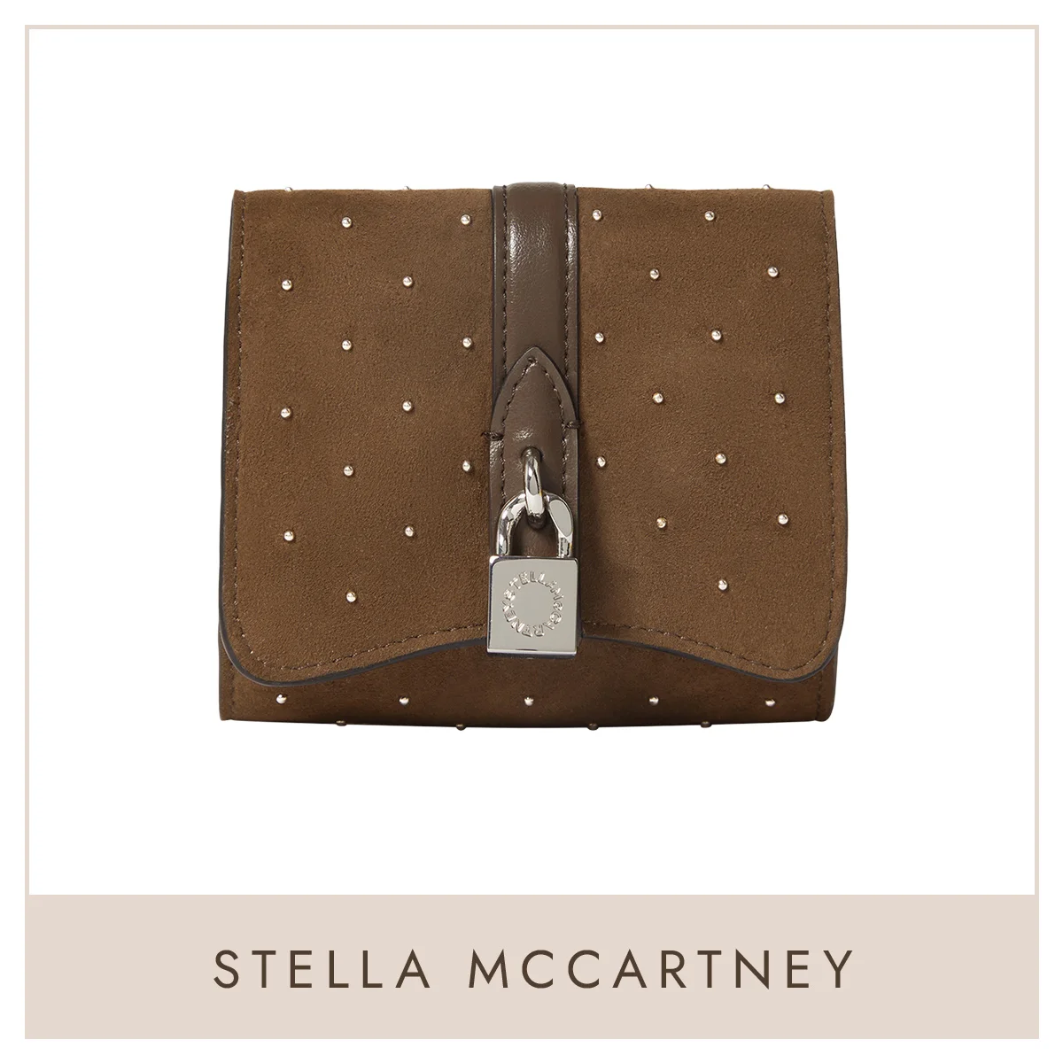 ステラ マッカートニー「ライダー スタッズ トリフォールド ウォレット」