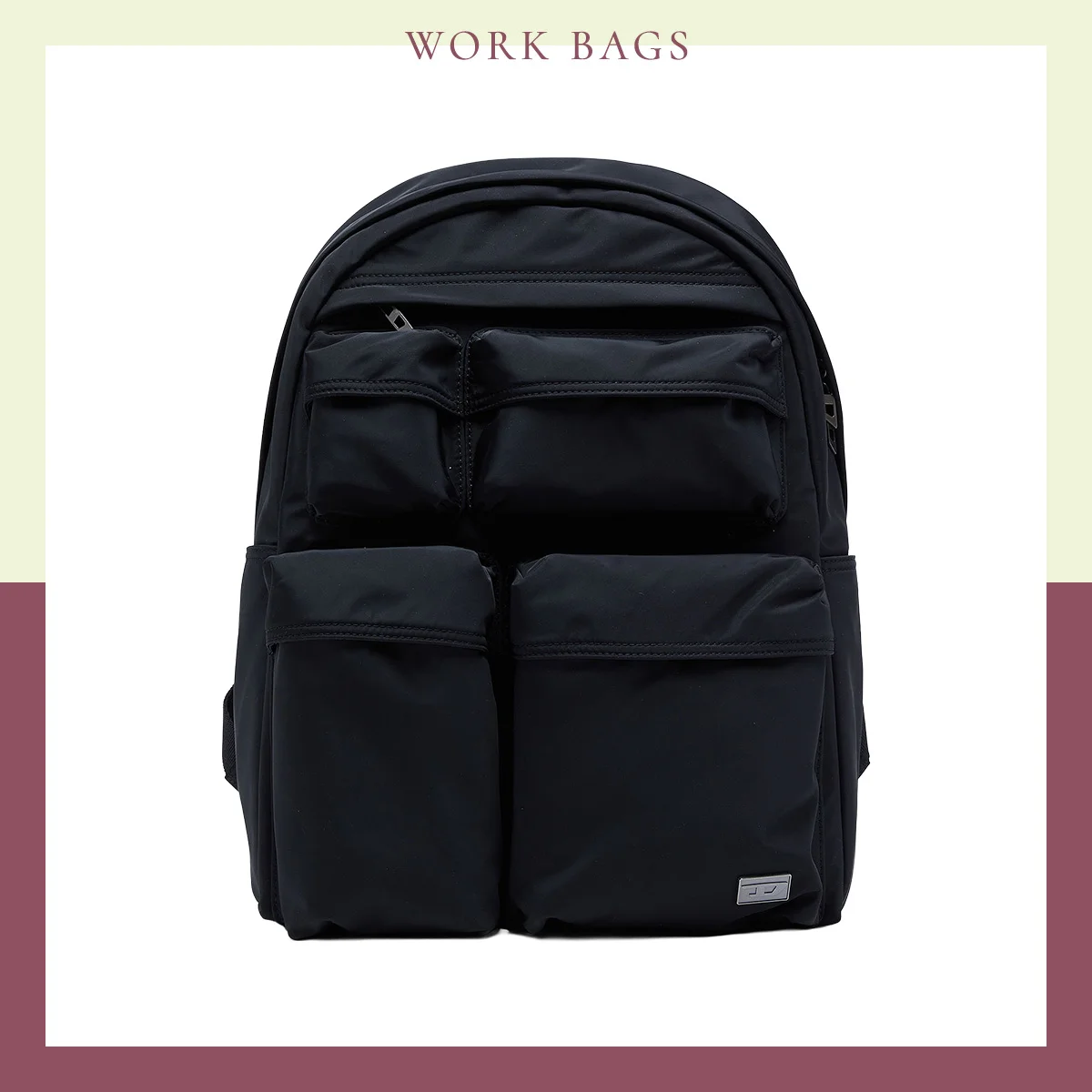 【ディーゼル】の「マルチポケット バックパック」はカジュアルさと洒落感のいい塩梅