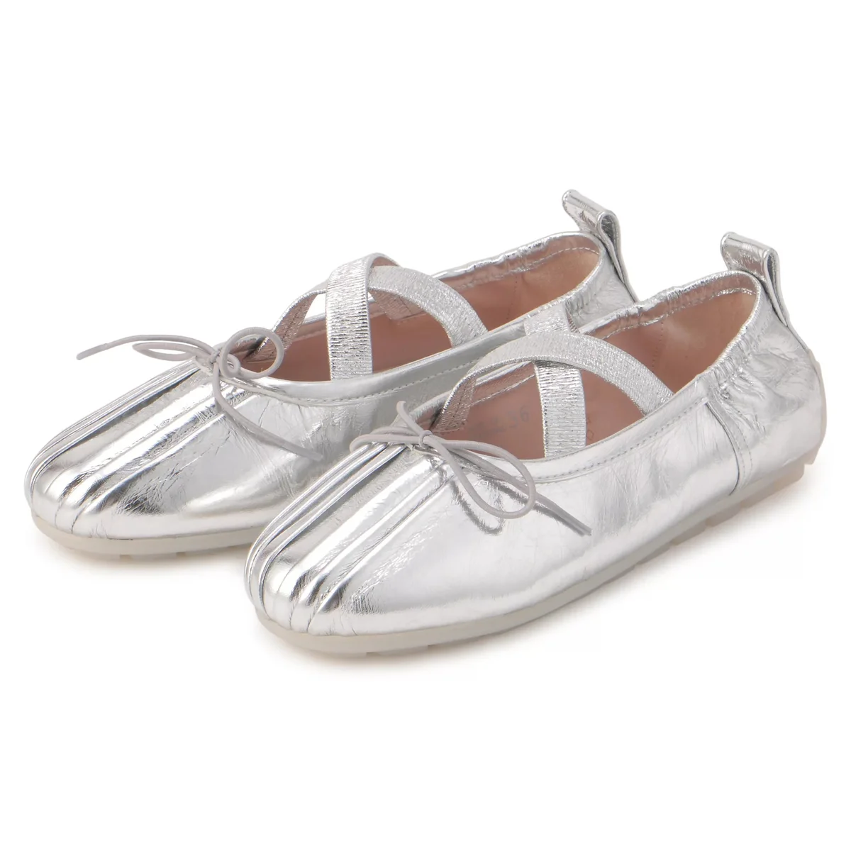 SIMONE ROCHA　シルバーバレエシューズ