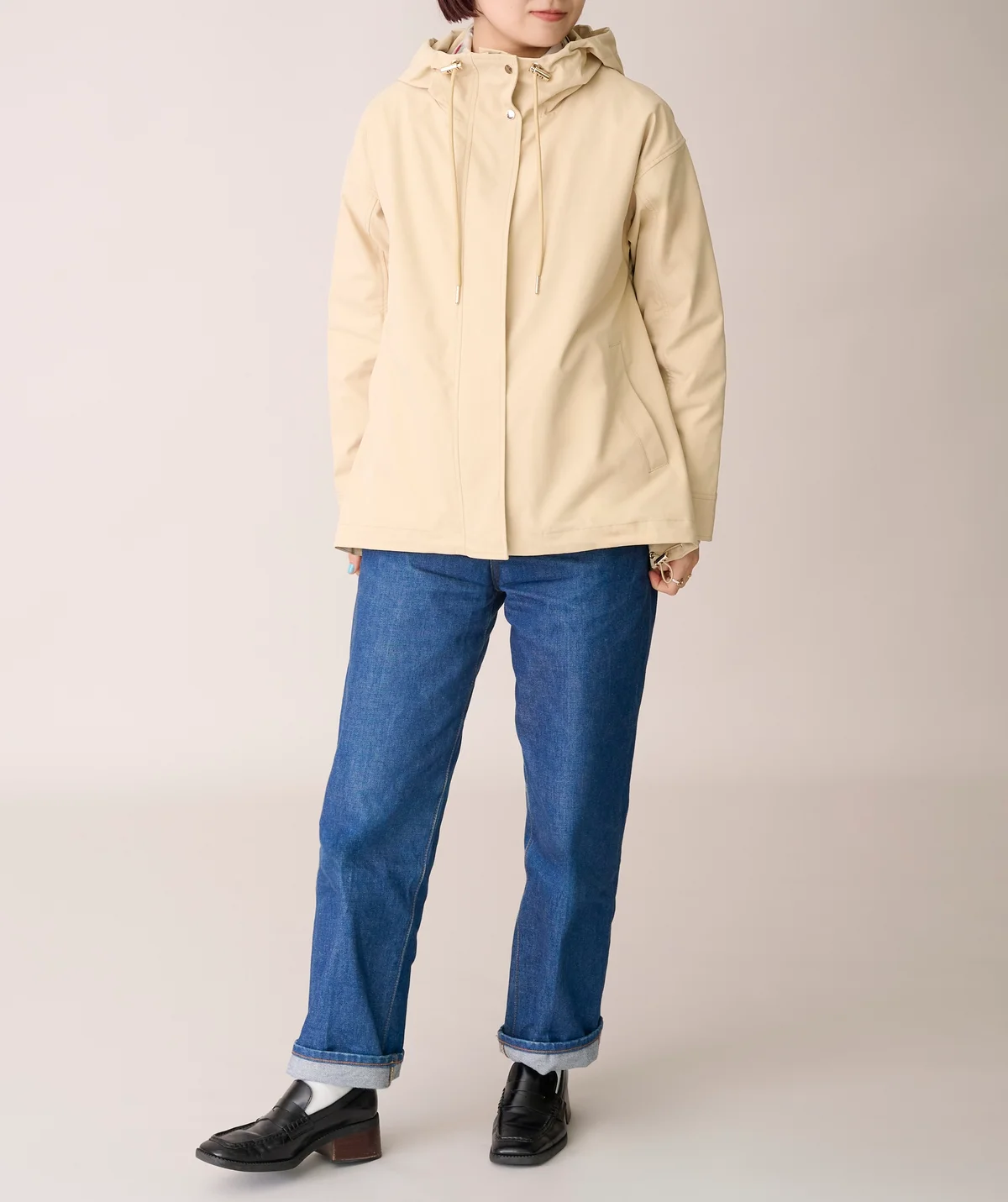 花粉がつきにくいはっ水UVカットAラインコート ¥4,990/ニトリ(Nプラス)