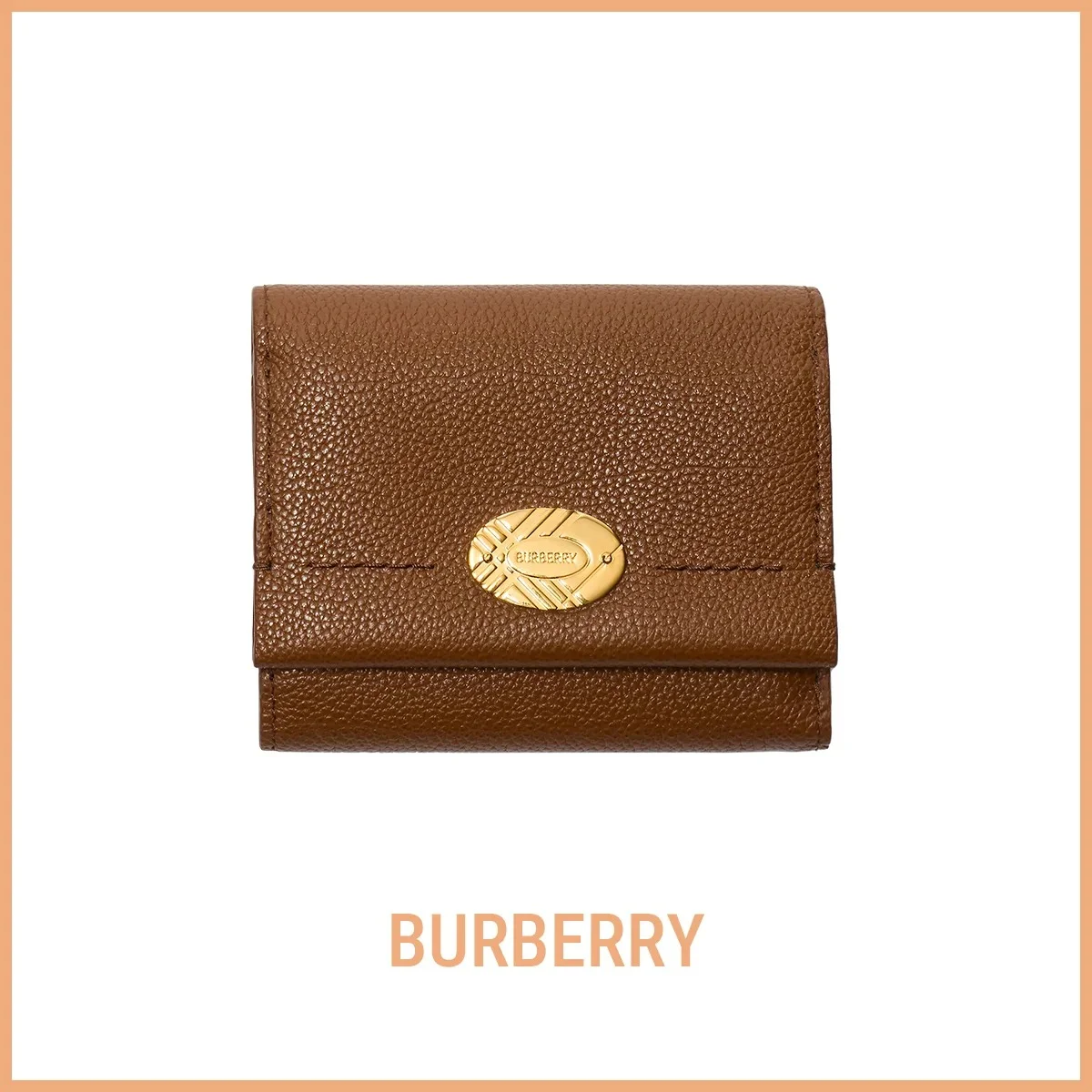 バーバリー「コッツウォルズ ウォレット」　ブラウン
