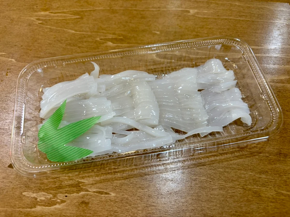 函館のイカ刺しの画像