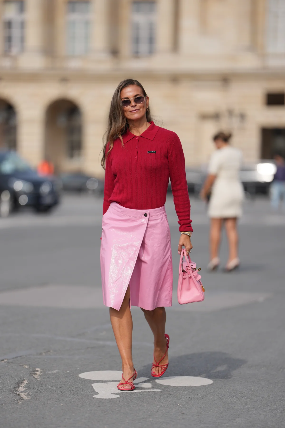 ラップスカートを使ったスタイリング