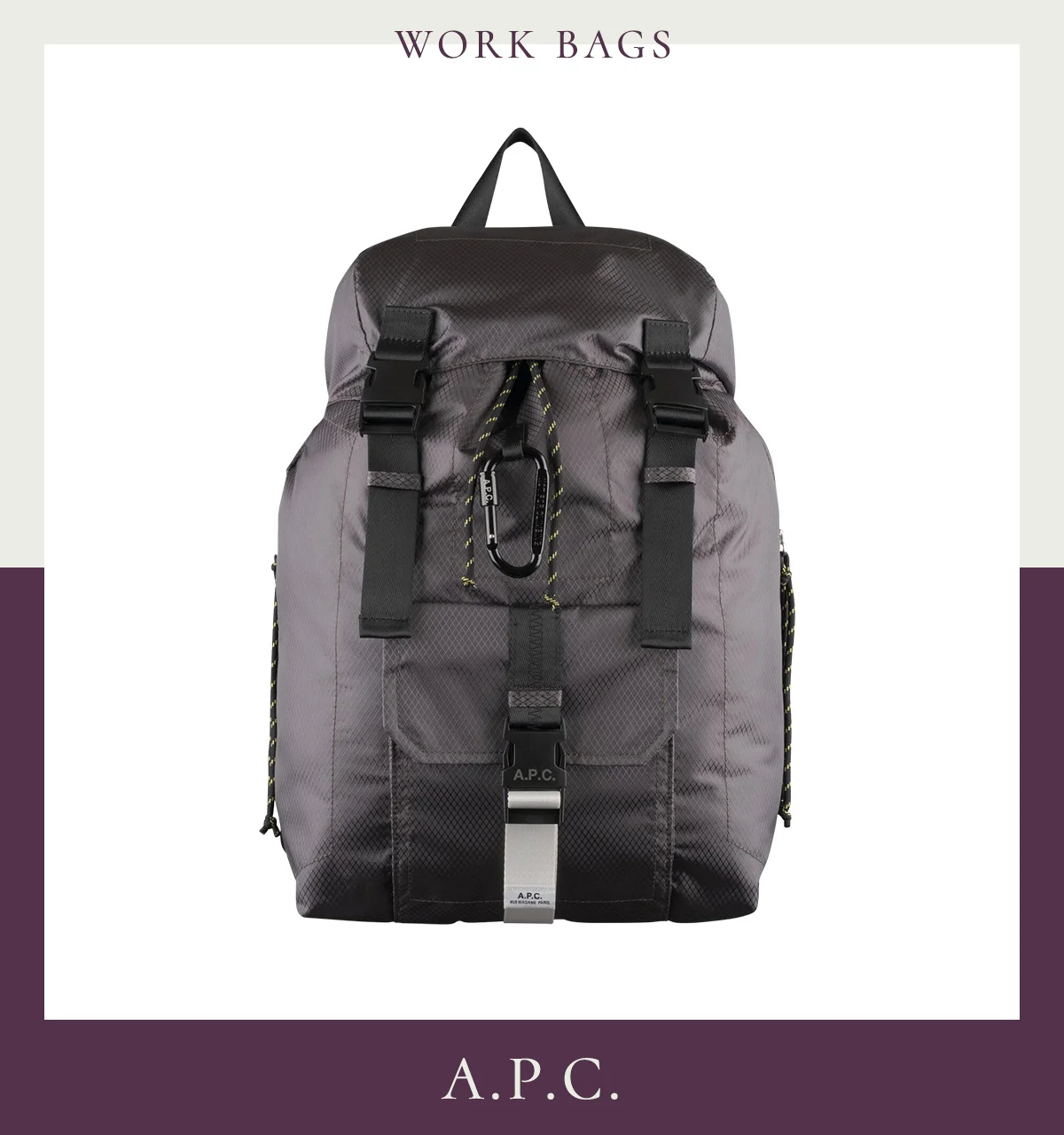 リュックサック　通勤バッグ　アー・ペー・セー　A.P.C.　〈H42×W30×D14cm〉￥60,500