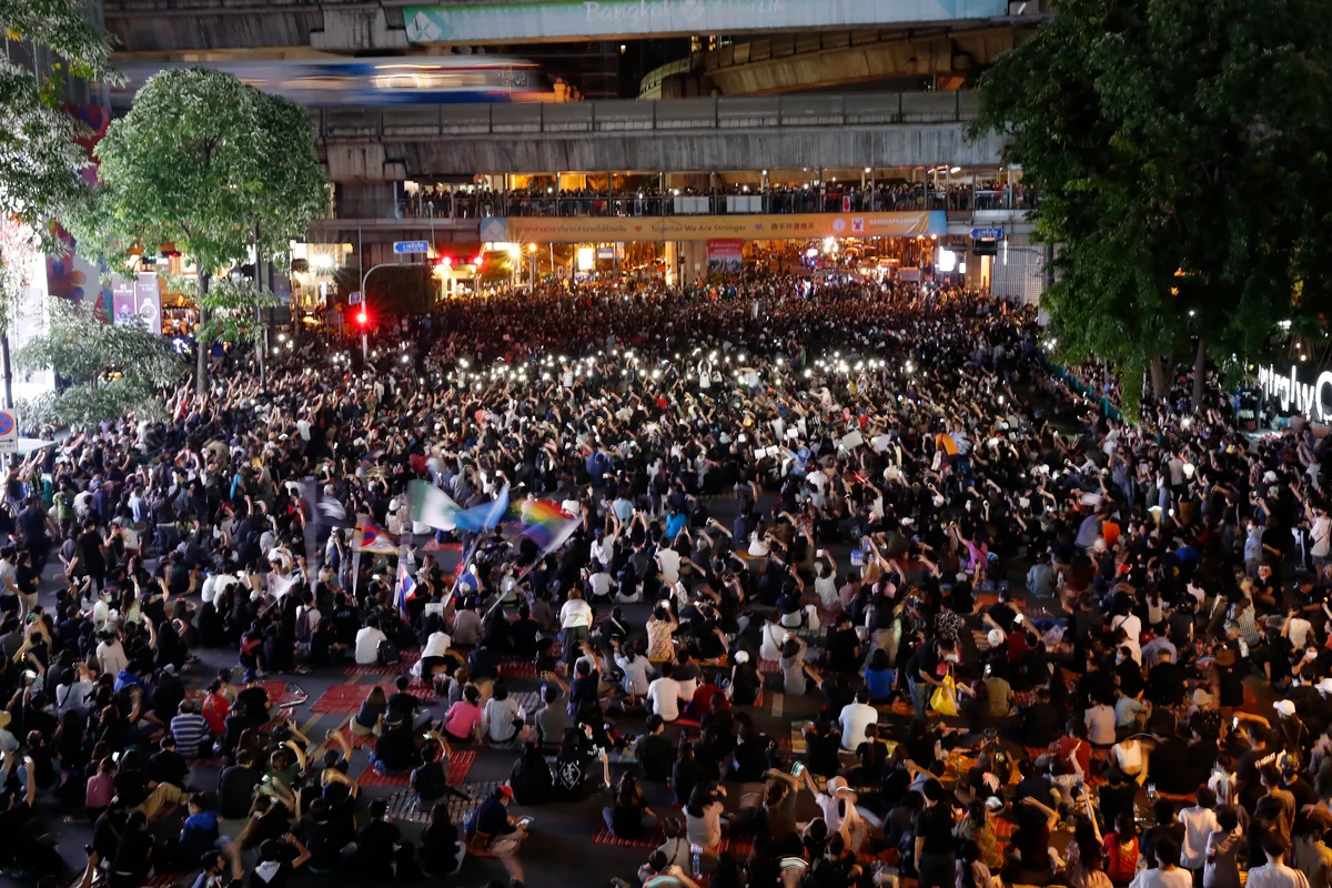 2020年9月、タイ王室の改革を訴える学生らによる大規模デモ