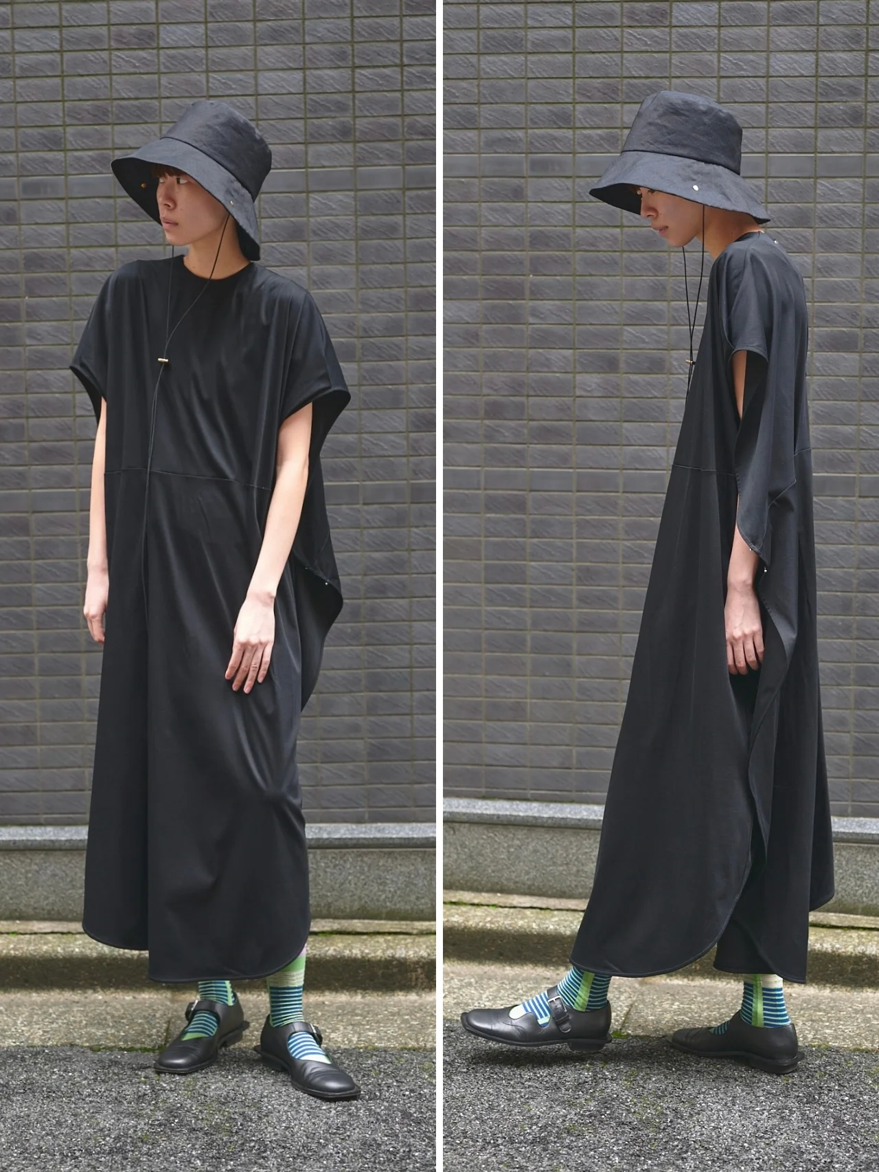 【別注アイテム着用レビュー】シルエットが美しい【フォトコピュー】の黒ワンピース。２WAY仕様で着心地も抜群  #SPURSHOP