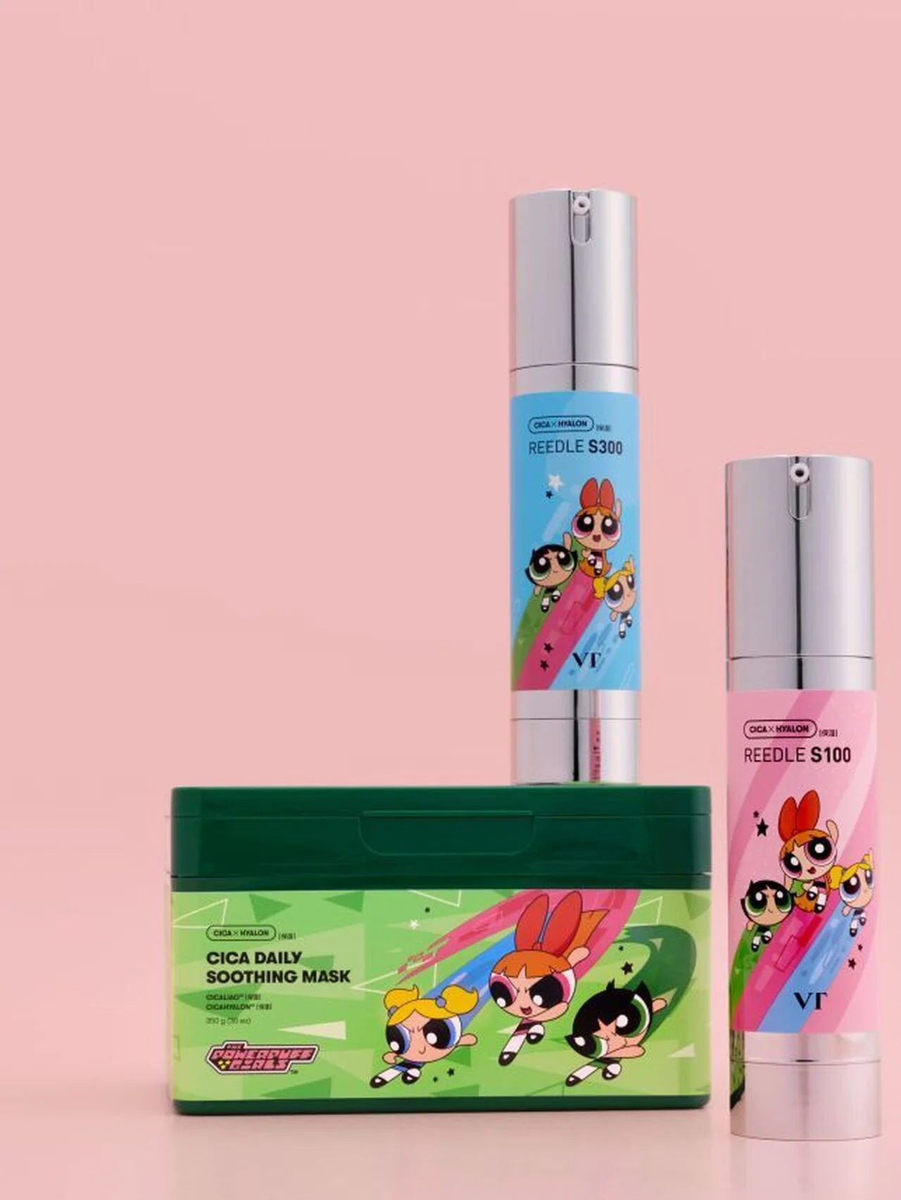 パワーパフ ガールズ×【VT COSMETICS】コラボが実現！ 人気「CICAマスク」「リードルS」がカラフルな限定デザインに