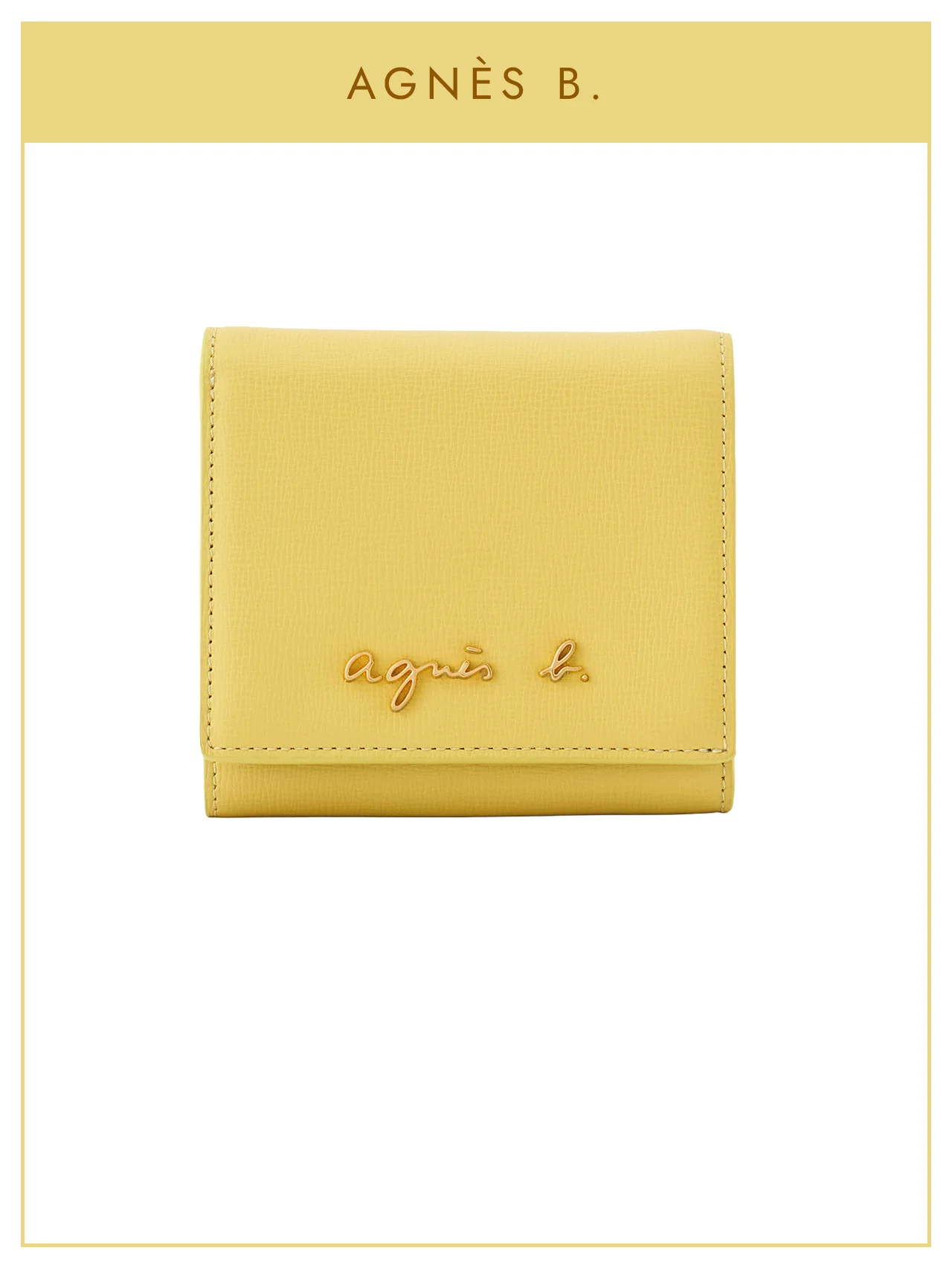 【アニエスベー】の財布。ご機嫌イエローで、気分も金運も高めたい
