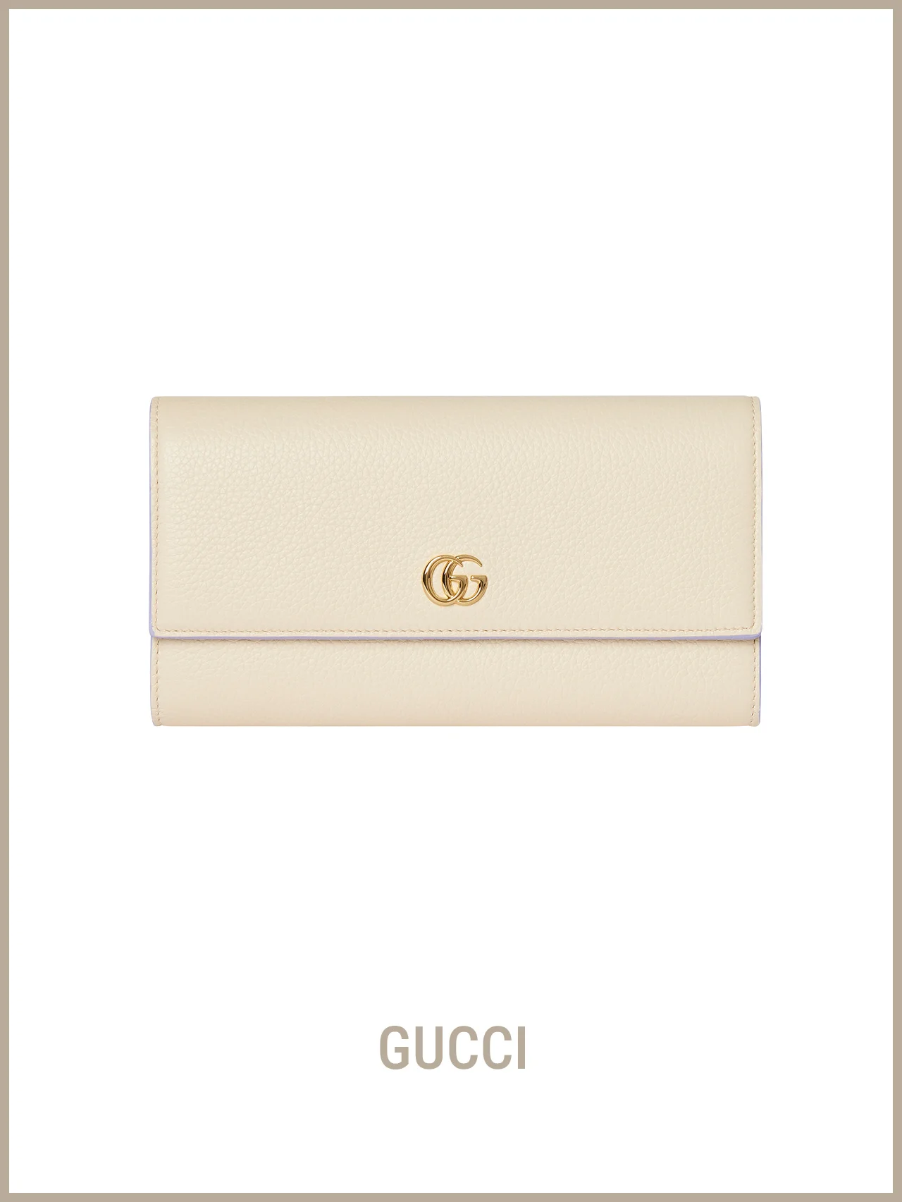 【グッチ】の財布。内側は“パープル”というサプライズ。開く度に胸が躍る！