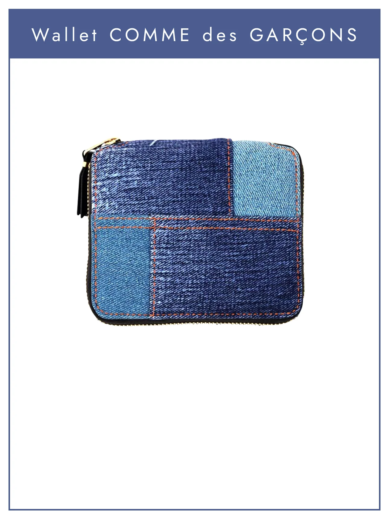 【ウォレット・コム デ ギャルソン】の財布。ユーモアあふれる、最新ウォレットシリーズ「デニムポケット」