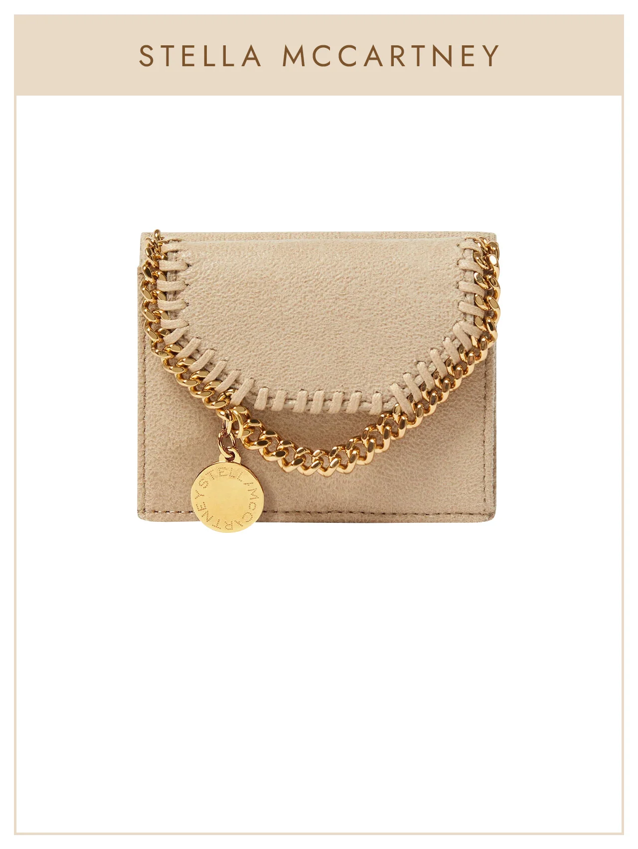 【ステラ マッカートニー】の財布。持つだけで幸せな気持ちになれる、バタークリームカラー