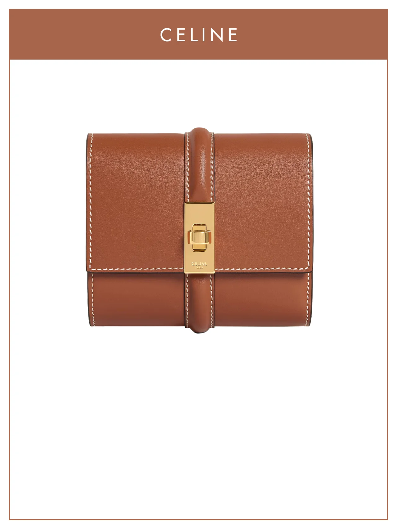 【セリーヌ】の財布。余白の美しさが引き立つ、ミニマルレザー