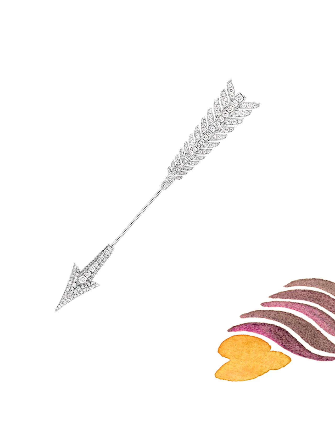 まっすぐに進め、私の矢。【ブシュロン】のブローチ #130