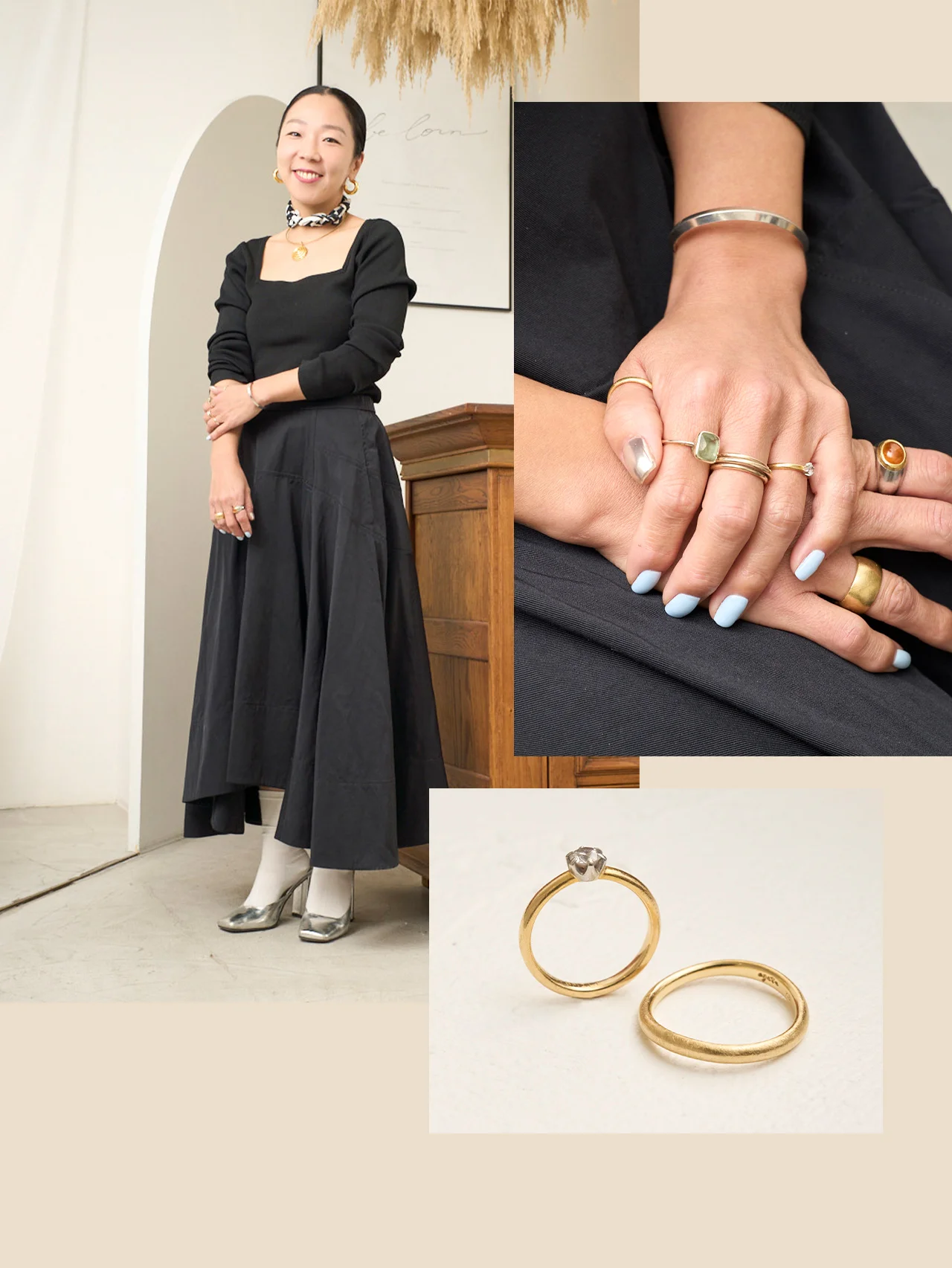 ネイリスト浅野由記子さんが肌身離さず身につける結婚指輪2本のストーリー【ウェディングリングSNAP vol.24】