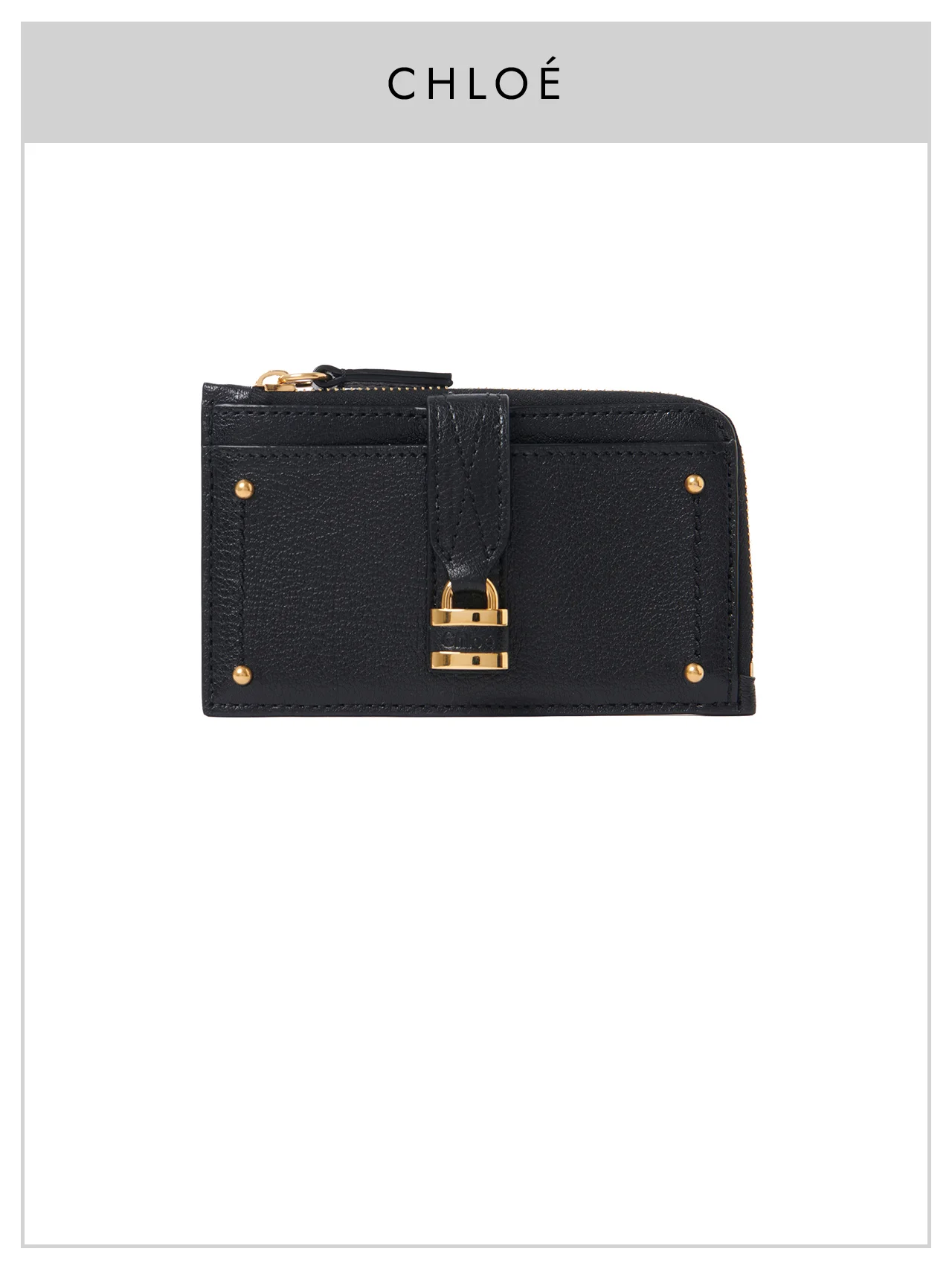 【クロエ】の財布。色褪せないアイコン「パドロック」が輝く、辛口フラグメントケース