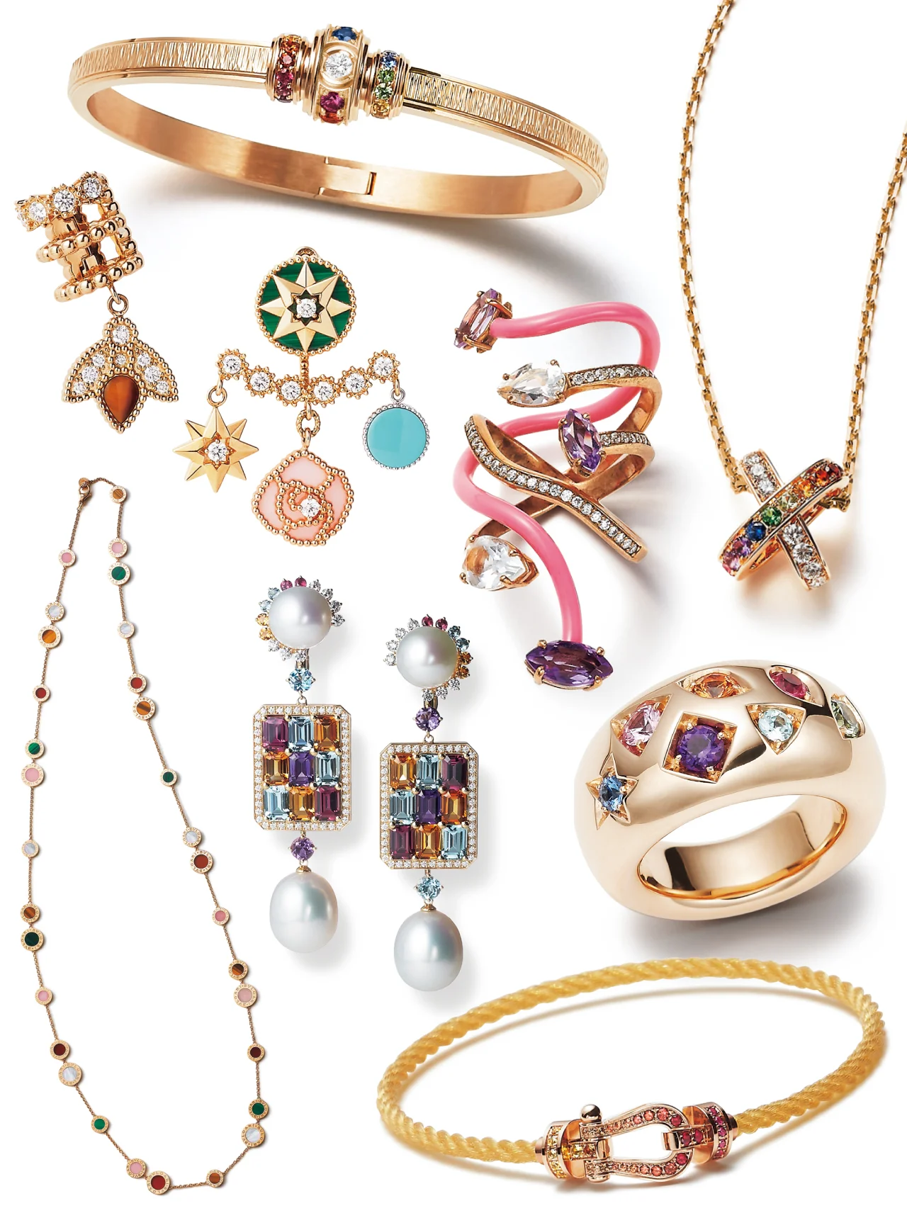 【色石ジュエリー８選】ディオール、TASAKI、フレッドetc. カラフルなジェムに心踊る！