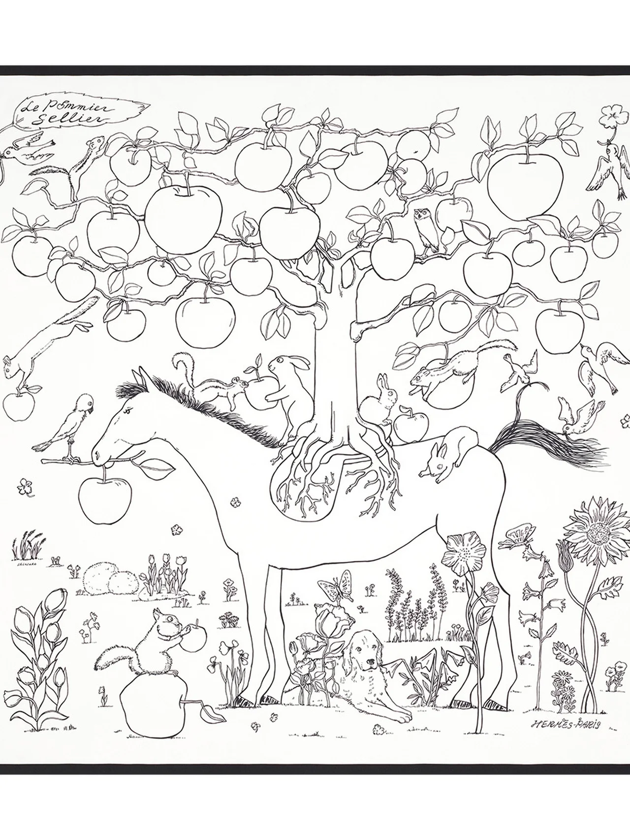 【エルメス】のカレ。どんな装いにも合うモノトーンが使える vol.1389