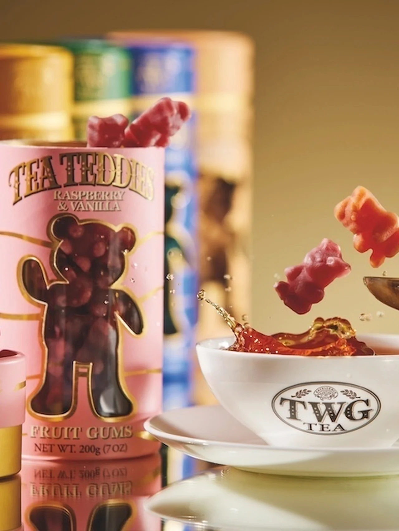 希少なホワイトティーをキュートなフルーツグミに。ドリンクにも早変わりする「TWG Tea Teddies®」が登場