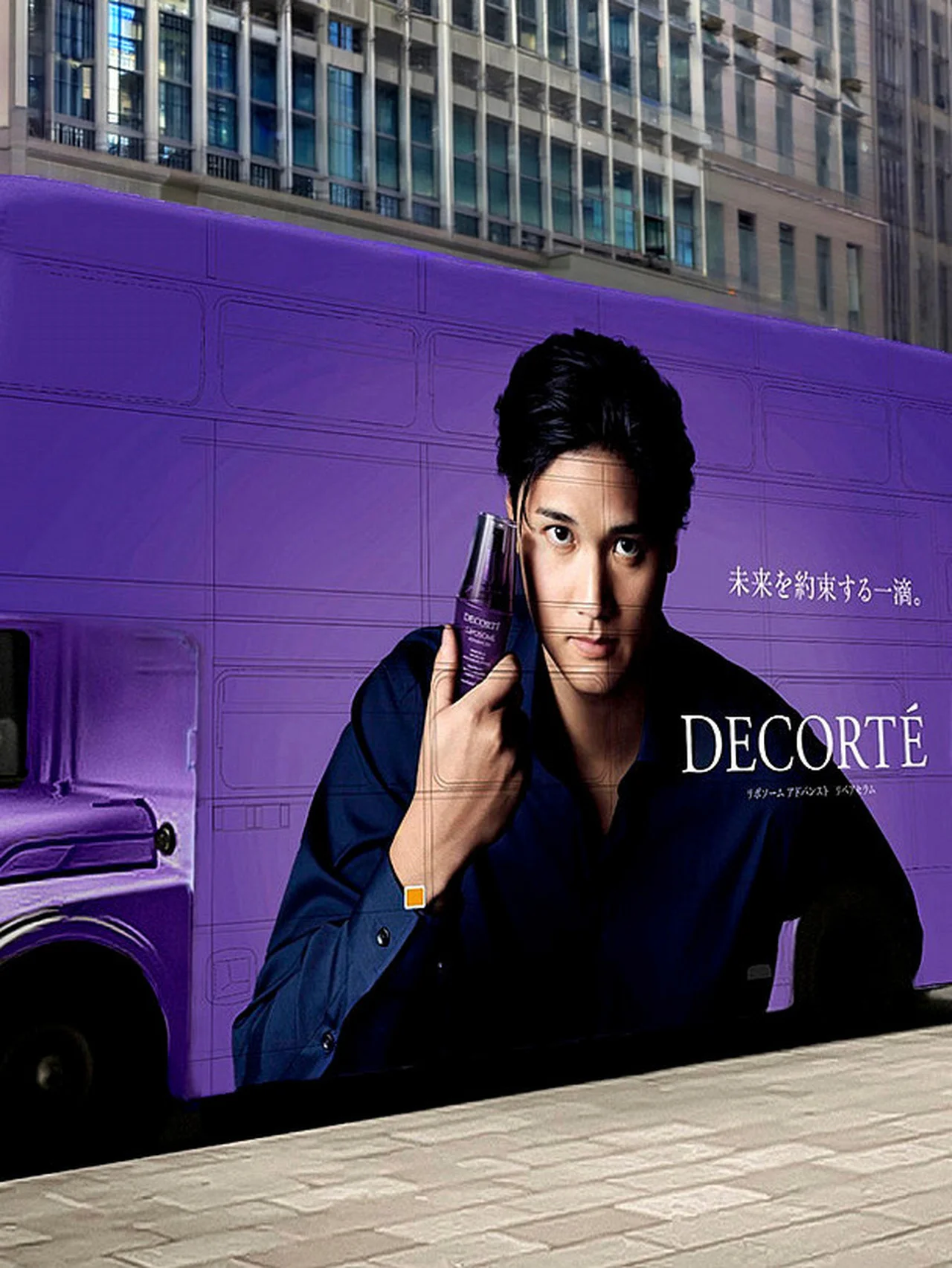 【コスメデコルテ】×大谷翔平のロンドンバスが東京と大阪へ。3月5日から運行開始
