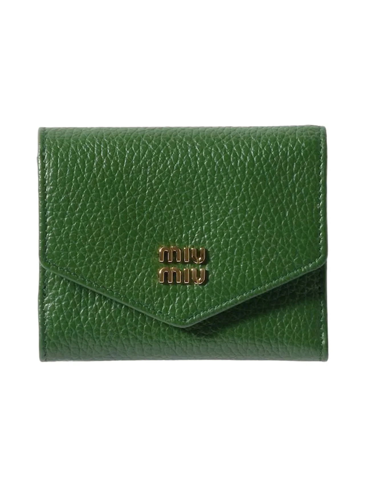 三角フラップの洗練されたラインが美しい、【ミュウミュウ】の財布 vol.1191